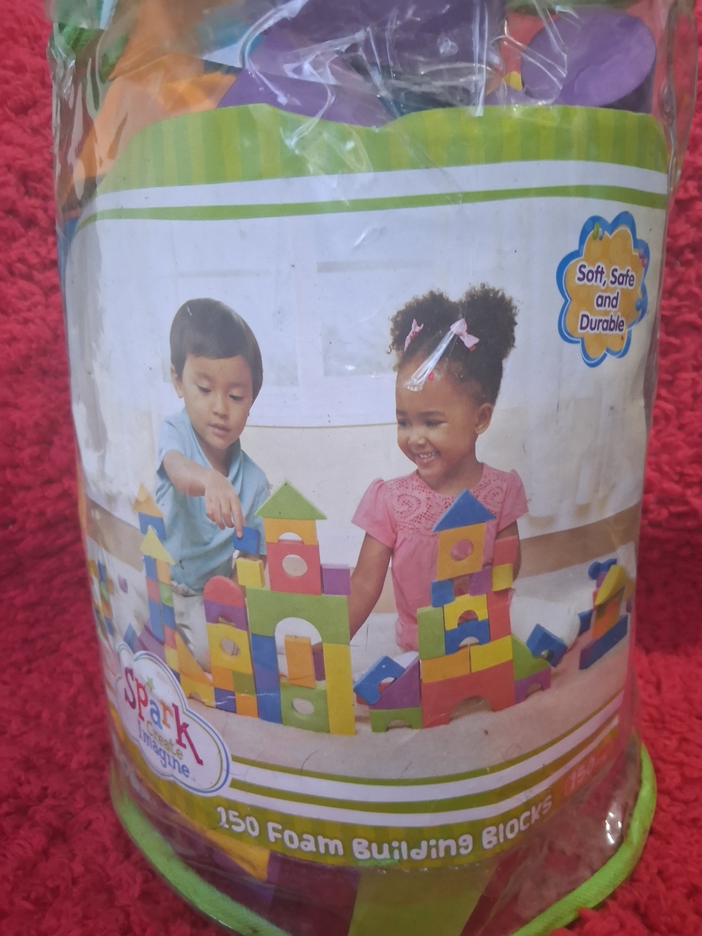 Spark Imagine 150-Piece Foam Building Blocks Set - Multicolor